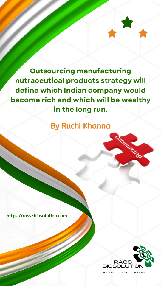 Rich Google SERP result on "outsourcing manufacturing nutraceuticals"