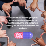 Antioxidant & vitamin synergistic formulations have potential to maintain recurring end consumers looking for health and wellness post workouts
